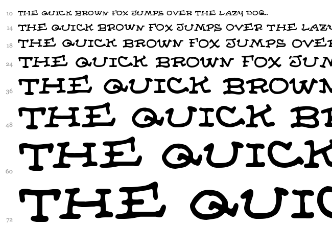 Almanac of the Apprentice font waterfall